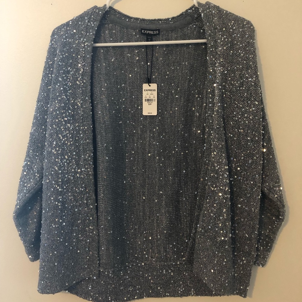 Express Sparkly Cardigan